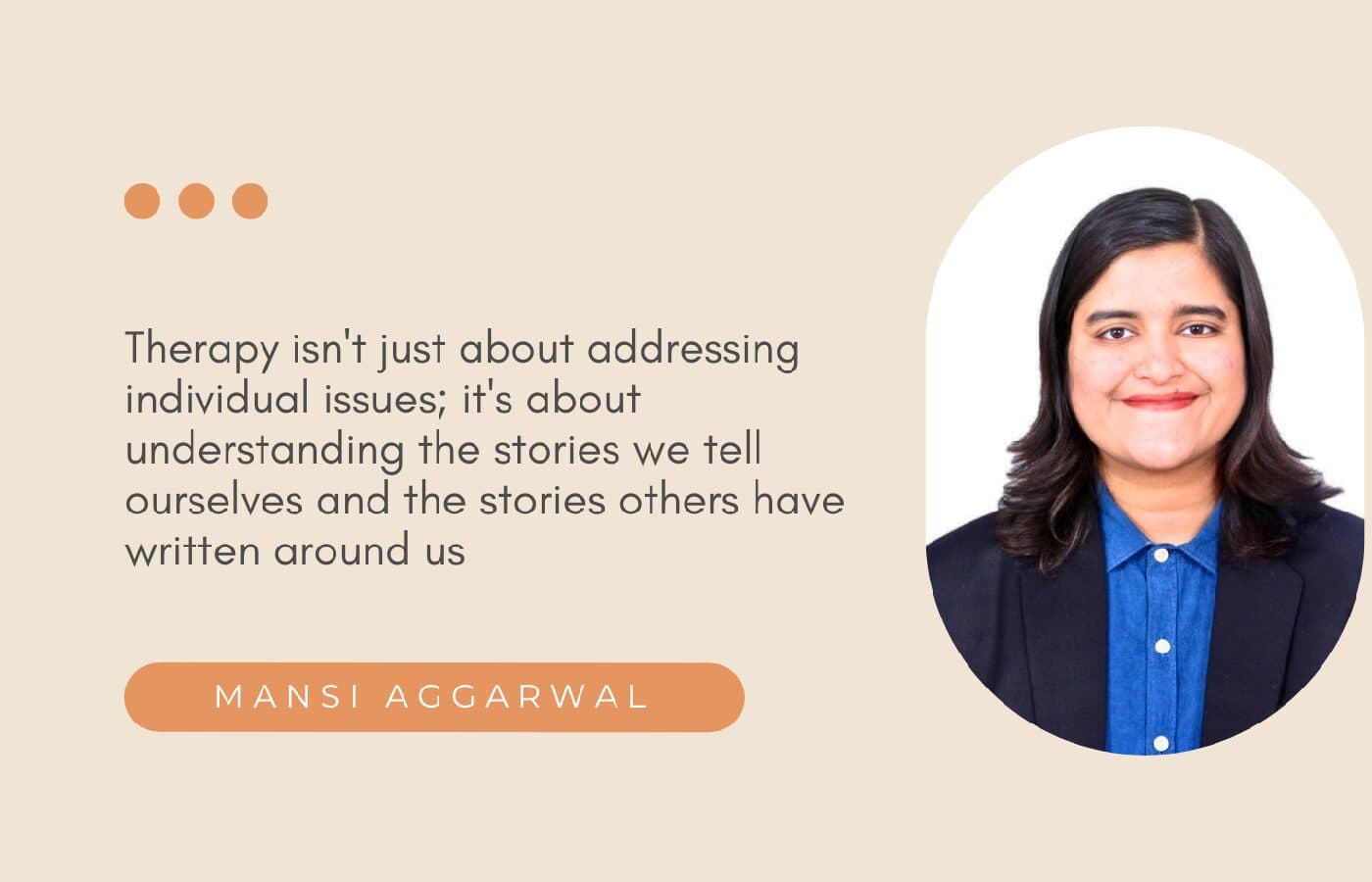 Threads of healing and self-reflection: A therapist talk with Mansi Aggarwal