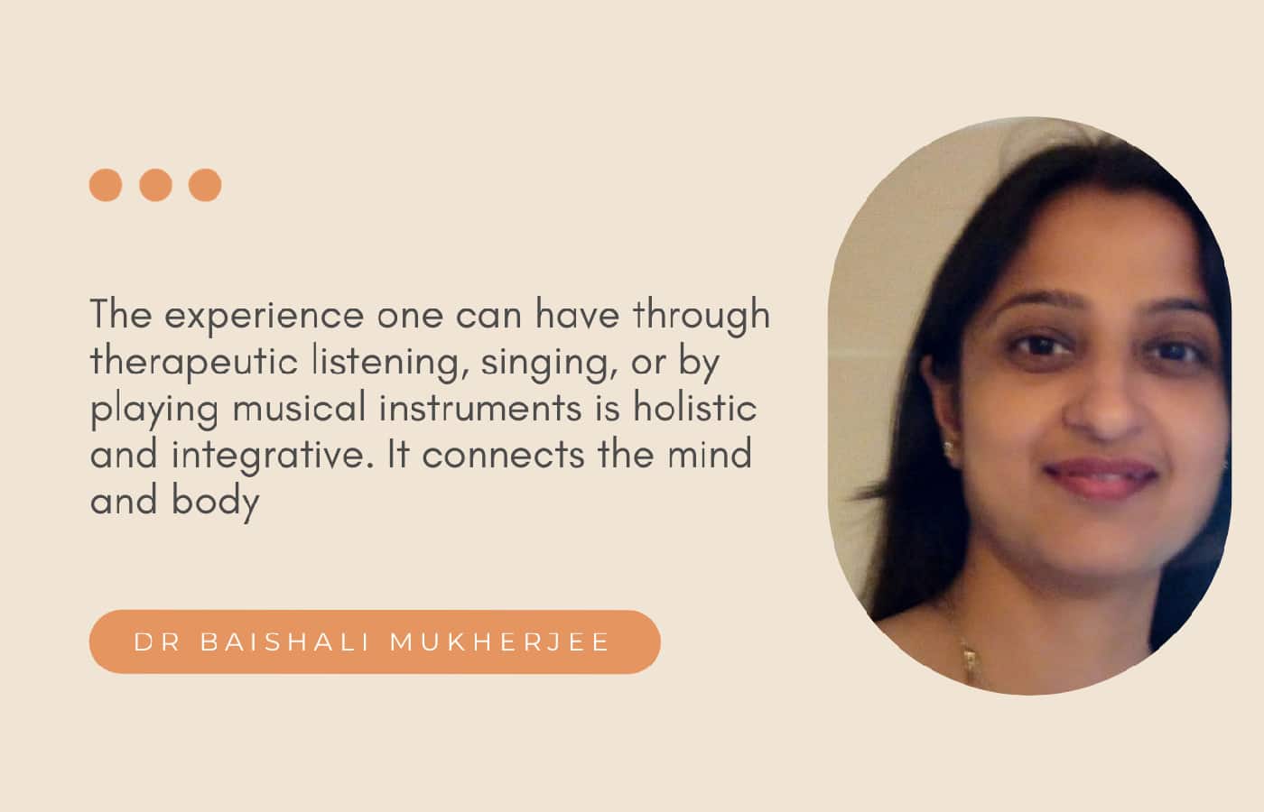Healing with music: A conversation with Dr.Baishali Mukherjee