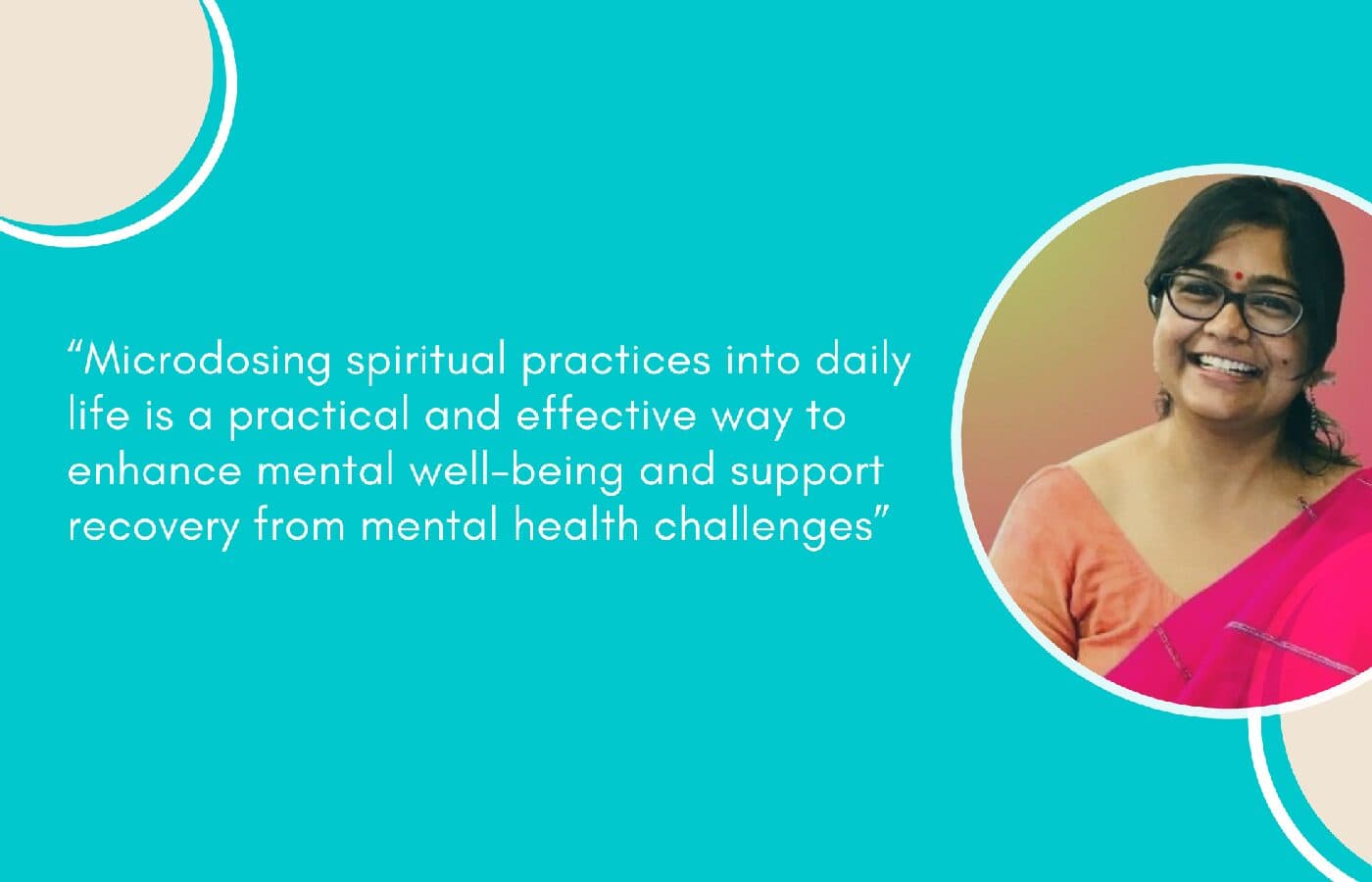 Microdosing spiritual practices into daily life for mental well-being and recovery